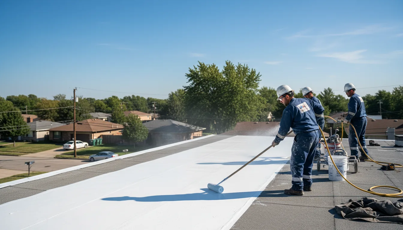 Commercial roof coating in Mount Ida, AR near me